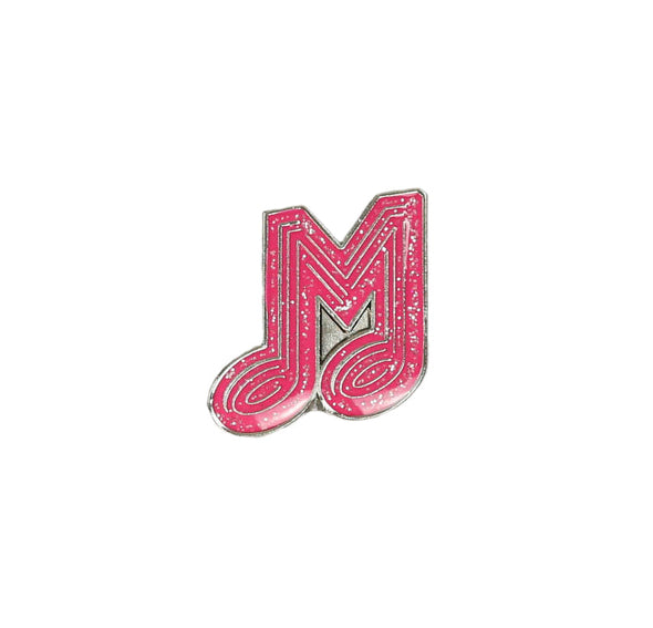 Memphis Redbirds Glitter Music M Lapel Pin