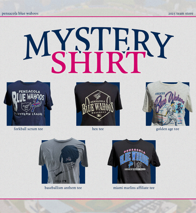 Pensacola Blue Wahoos Mystery Shirt