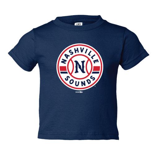 Nashville Sounds Infant Navy Primary Logo Tee