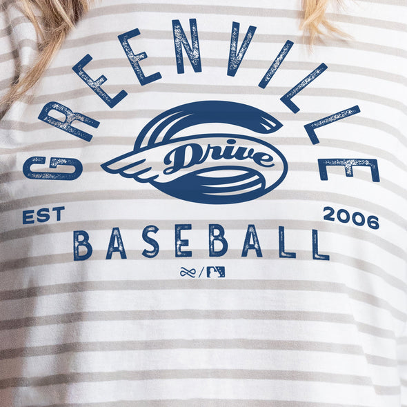 Greenville Drive Lusso Women's Stripe Tee
