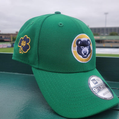 New Era 9Forty South Bend Cubs/University of Notre Dame Co-Branded Cap Green