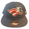 Somerset Patriots New Era 9Fifty Flat Brim Navy Trucker Snap Back Cap