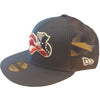 Somerset Patriots New Era 9Fifty Flat Brim Navy Trucker Snap Back Cap