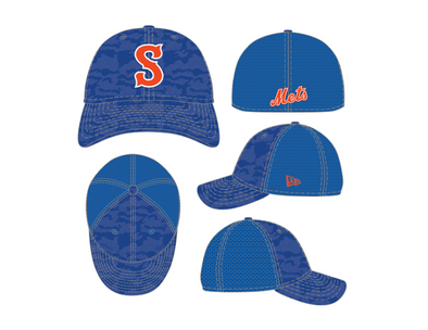 Syracuse Mets New Era Royal Camo Flex Fit Cap