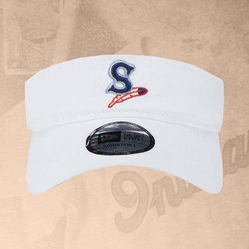 Spokane Indians NE White Visor