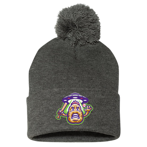 Space Potato Pom Pom Knit Cap
