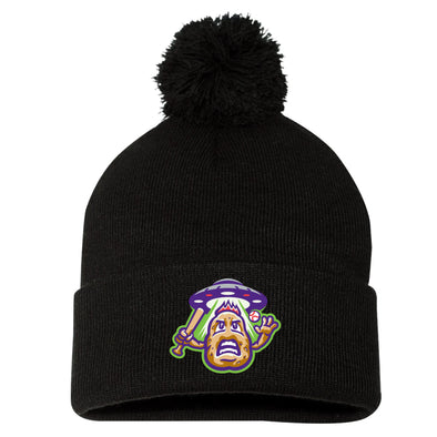 Space Potato Pom Pom Knit Cap