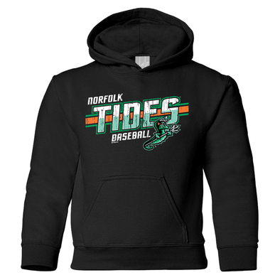 Norfolk Tides Youth Black Hoodie