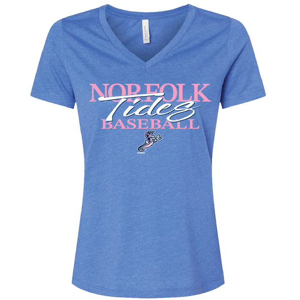 Norfolk Tides Ladies Herringbone V-Neck T-Shirt