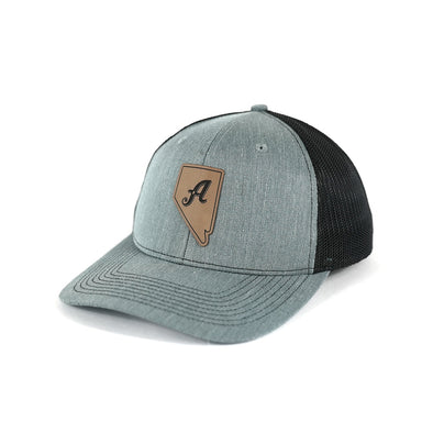Reno Aces Grey Nevada State Mesh-back Snapback Hat