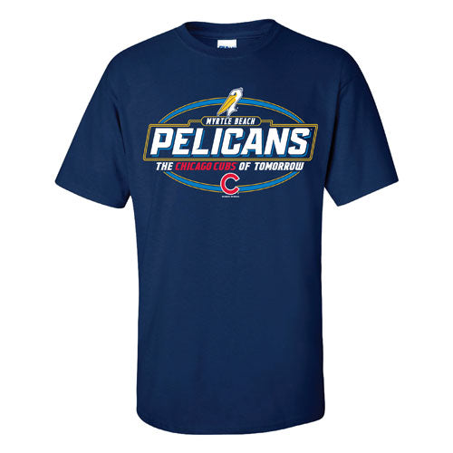 Myrtle Beach Pelicans Bimm Ridder Navy Chevelle Affiliate Tee