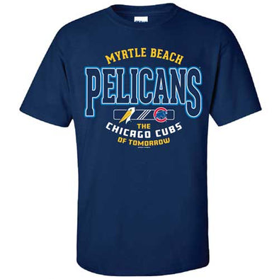 Myrtle Beach Pelicans Bimm Ridder Navy Mango Affiliate Tee