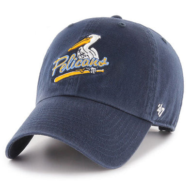 Myrtle Beach Pelicans 47 Brand Navy Alt2 Adjustable Clean Up Cap