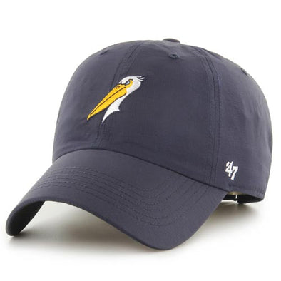 MYRTLE BEACH PELICANS 47 BRAND NAVY ALTERNATE brrr CLEAN UP CAP