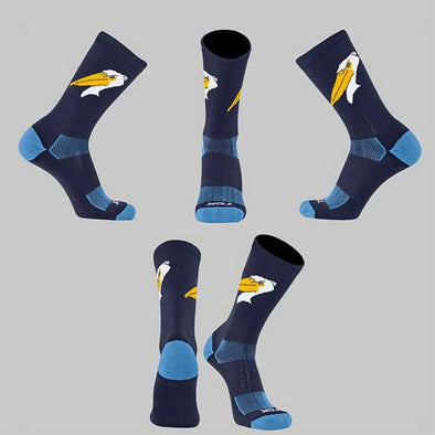 MYRTLE BEACH PELICANS TWIN CITY KNITTING CREW NAVY ALT SOCK