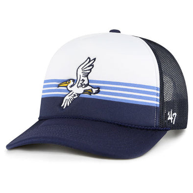 Myrtle Beach Pelicans 47 Brand Navy City Liftoff Trucker Cap