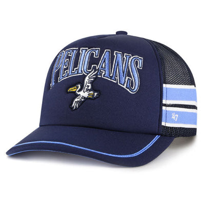 Myrtle Beach Pelicans 47 Brand Navy City Sideband Trucker Cap