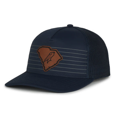 Myrtle Beach Pelicans Outdoor Cap Navy Alternate SC Leather Patch Snapback Cap