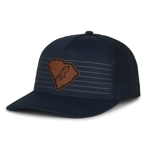 Myrtle Beach Pelicans Outdoor Cap Navy Alternate SC Leather Patch Snapback Cap
