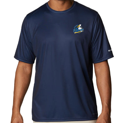 Myrtle Beach Pelicans Columbia Sportswear Navy Primary Logo Terminal Tackle Short Sleeve Tee