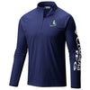 MYRTLE BEACH PELICANS COLUMBIA SPORTSWEAR NAVY TERMINAL TACKLE 1/4 ZIP