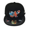 Norfolk Tides Retro Black and Orange N Wave Alternate 59Fifty