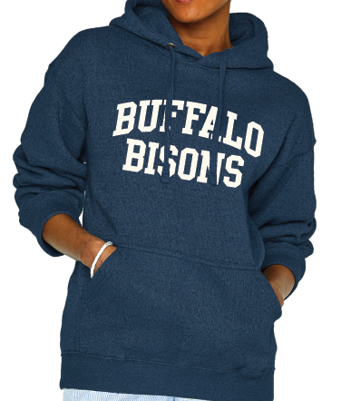 Buffalo Bisons Navy Nantucket Felt Fleece Hoodie