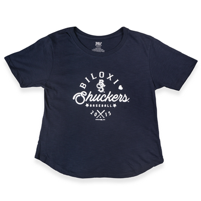 Natalie Slub Relaxed Tee Navy