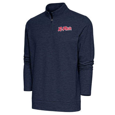 Antigua R-Phils Gambit Fleece Quarter Zip Pullover