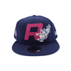 Rochester Red Wings ROC the Lilac Navy Snapback Cap