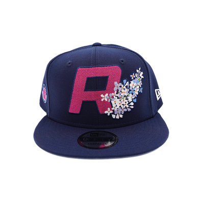 Rochester Red Wings ROC the Lilac Navy Snapback Cap
