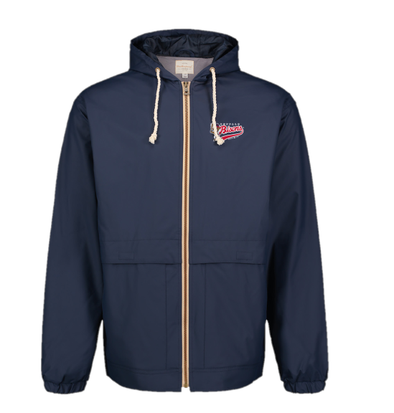 Buffalo Bisons Navy Retro 88 Script Full Zip Rain Jacket