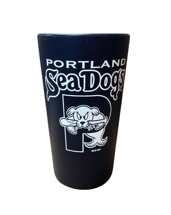 Portland Sea Dogs Wincraft Silicone 16 OZ Navy Pint Glass