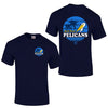 Myrtle Beach Pelicans Navy Walkoff Left Chest Logo Tee