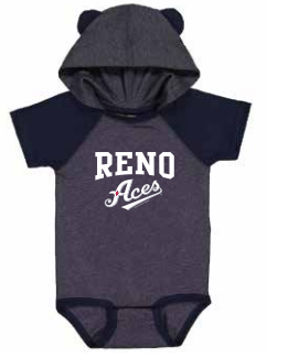 Reno Aces Baby Bodysuit with Ears