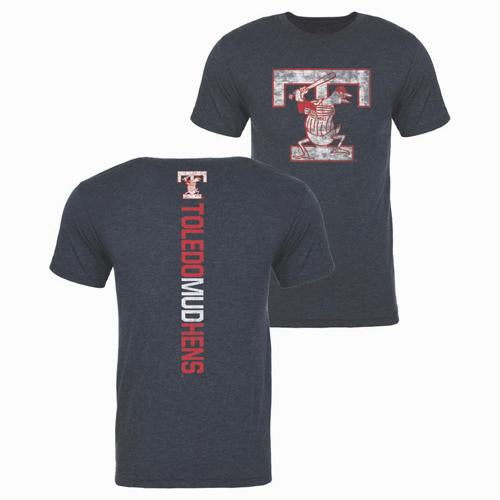 Toledo Mud Hens Navy Razorback T