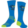 MYRTLE BEACH PELICANS TWIN CITY KNITTING CREW BLUE GREEN PELISAURUS REX SOCK