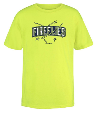 Fireflies Youth Neon Wordmark Tee