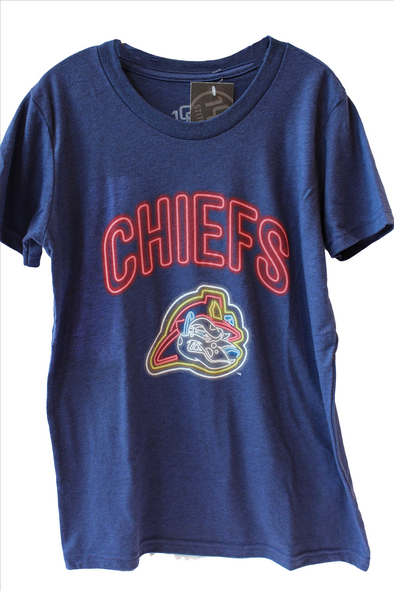 Peoria Chiefs Youth Neon Tee