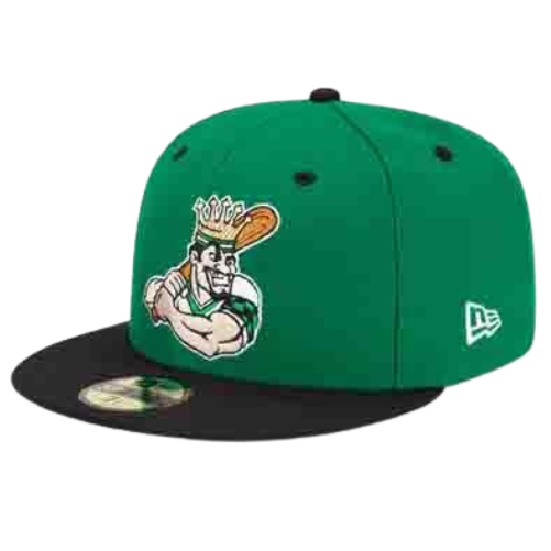 Clinton LumberKings New Era 59Fifty Fitted - Green Louie Logo Cap