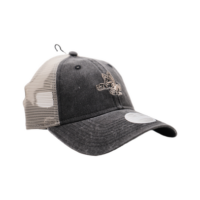 Beloit Sky Carp New Era Ladies 9Twenty Home Black Micro Trucker Hat