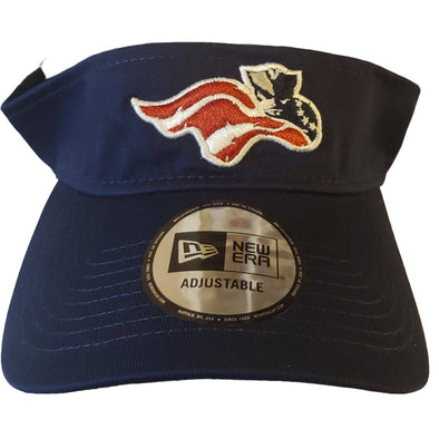 Somerset Patriots New Era Navy Clutch Hook Loop Adjustable Visor