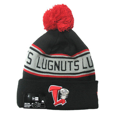 Lansing Lugnuts New Era Pom Beanie