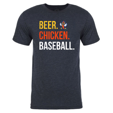 New Hampshire Fisher Cats Beer. Chicken. Baseball Tee