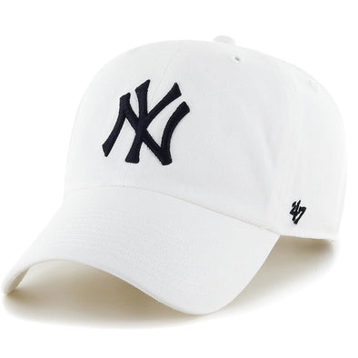 New York Yankees White 47 Clean Up Slide Buckle