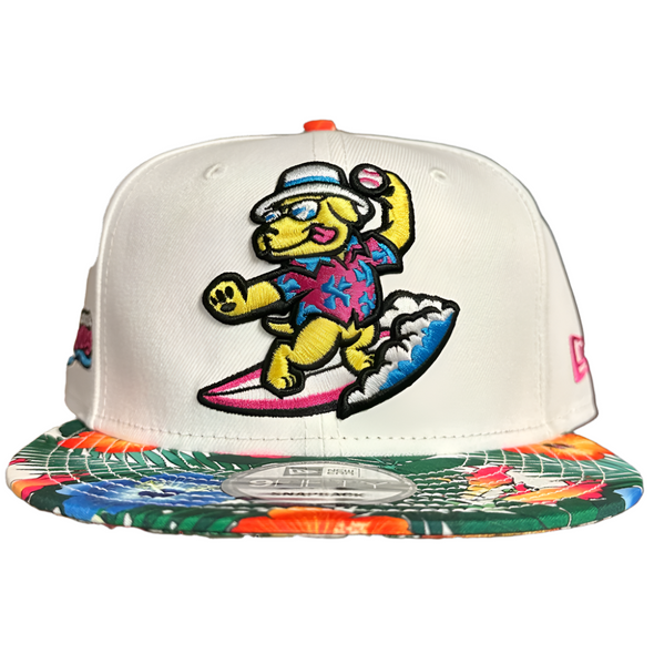 Clearwater BeachDogs New Era Floral 9FIFTY Snapback