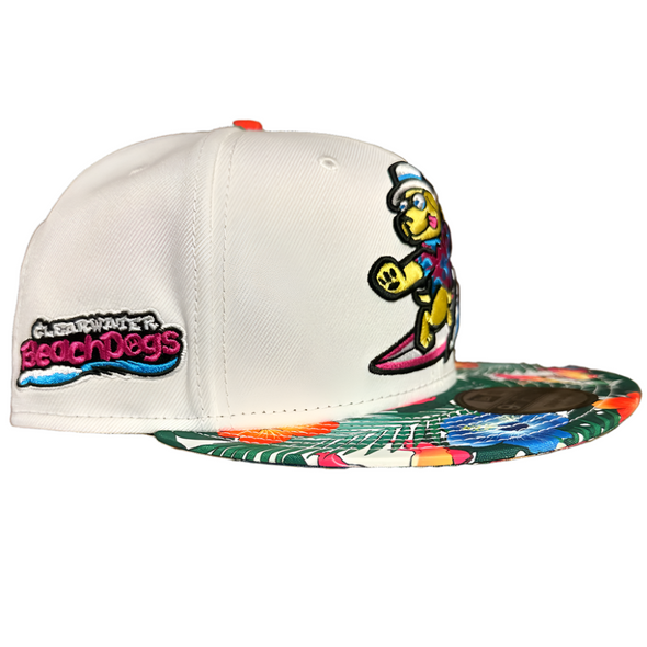 Clearwater BeachDogs New Era Floral 9FIFTY Snapback