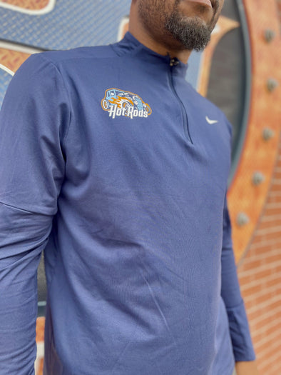 Adult Nike Navy 3/4 Zip Pullover