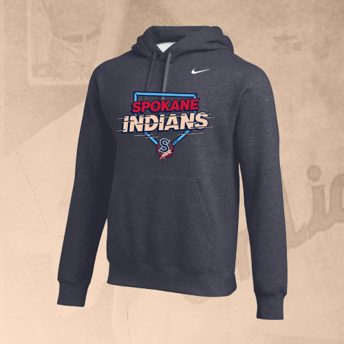 Spokane Indians Nike Anthracite Hooded Sweatshirt