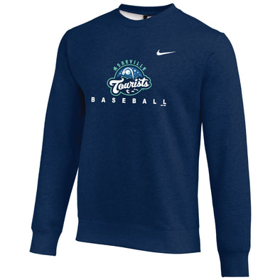 The Asheville Tourists Nike Navy Club Crew Sweatshirt